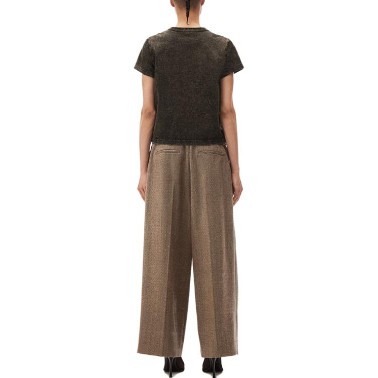 (Women) Alexander Wang  Sequin Logo Print Short Sleeve T-Shirt 4CC3231416-305 圖 4