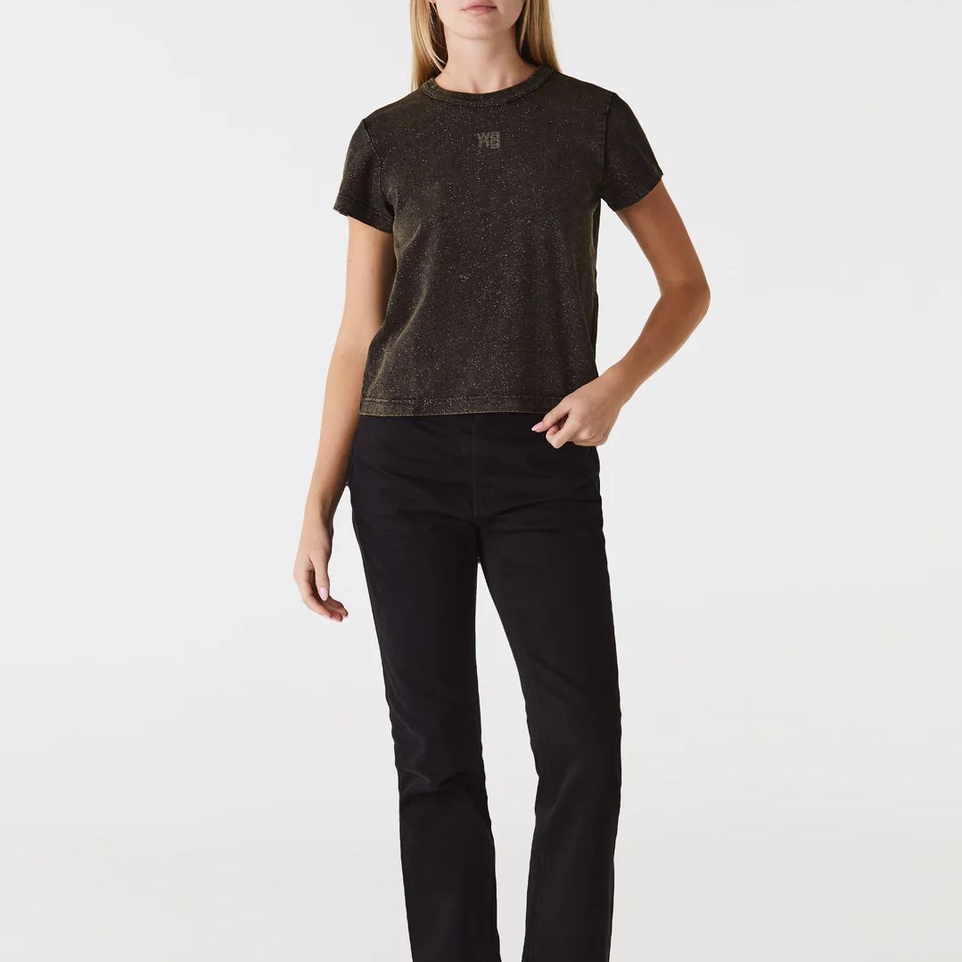 (Women) Alexander Wang  Sequin Logo Print Short Sleeve T-Shirt 4CC3231416-305 圖 8