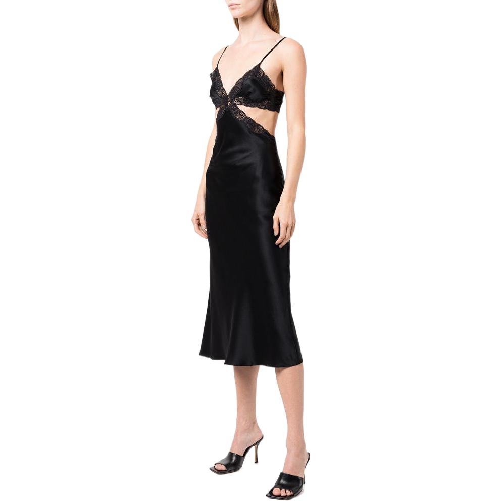 (Women) Alexander Wang  Sleeveless Lace Hollow Out Solid Color Dress. 4WC1236210-001 圖 5