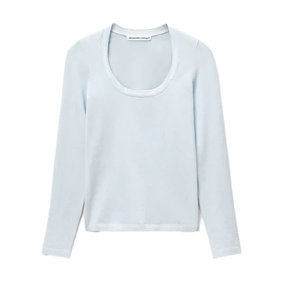 (Women) Alexander Wang Slim Fit Casual Commuter T-Shirt 4KC1211024-467