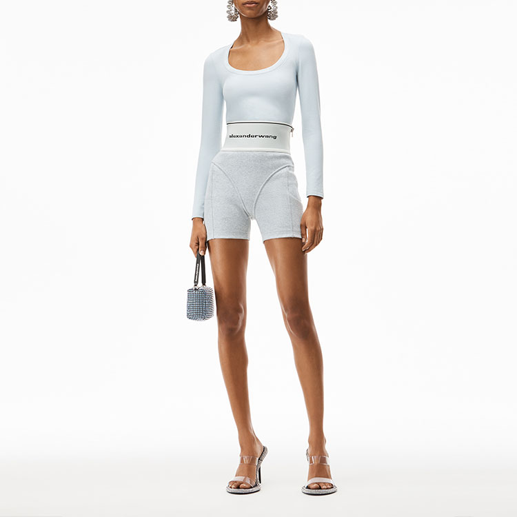 Lookbook (W) アレキサンダーワン スリムフィット カジュアル 通勤 Tシャツ 4KC1211024-467