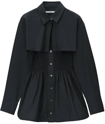 (W) Alexander Wang 黑色長袖抽皺迷你連衣裙搭配襯衫 4WC2246263001 Order (W) Alexander Wang 黑色長袖抽皺迷你連衣裙搭配襯衫 4WC2246263001