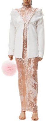 (W) 亞歷山大王純色綁帶大衣 - 白色 1CC2231377-100 Lookbook (W) 亞歷山大王純色綁帶大衣 - 白色 1CC2231377-100