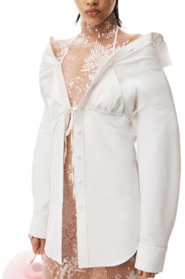 (W) 亞歷山大王純色綁帶大衣 - 白色 1CC2231377-100 Purchase (W) 亞歷山大王純色綁帶大衣 - 白色 1CC2231377-100