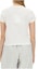 Lookbook (W) Alexander Wang Camiseta Blanca de Manga Corta Ajustada Cuello Redondo 4CC3241521-100