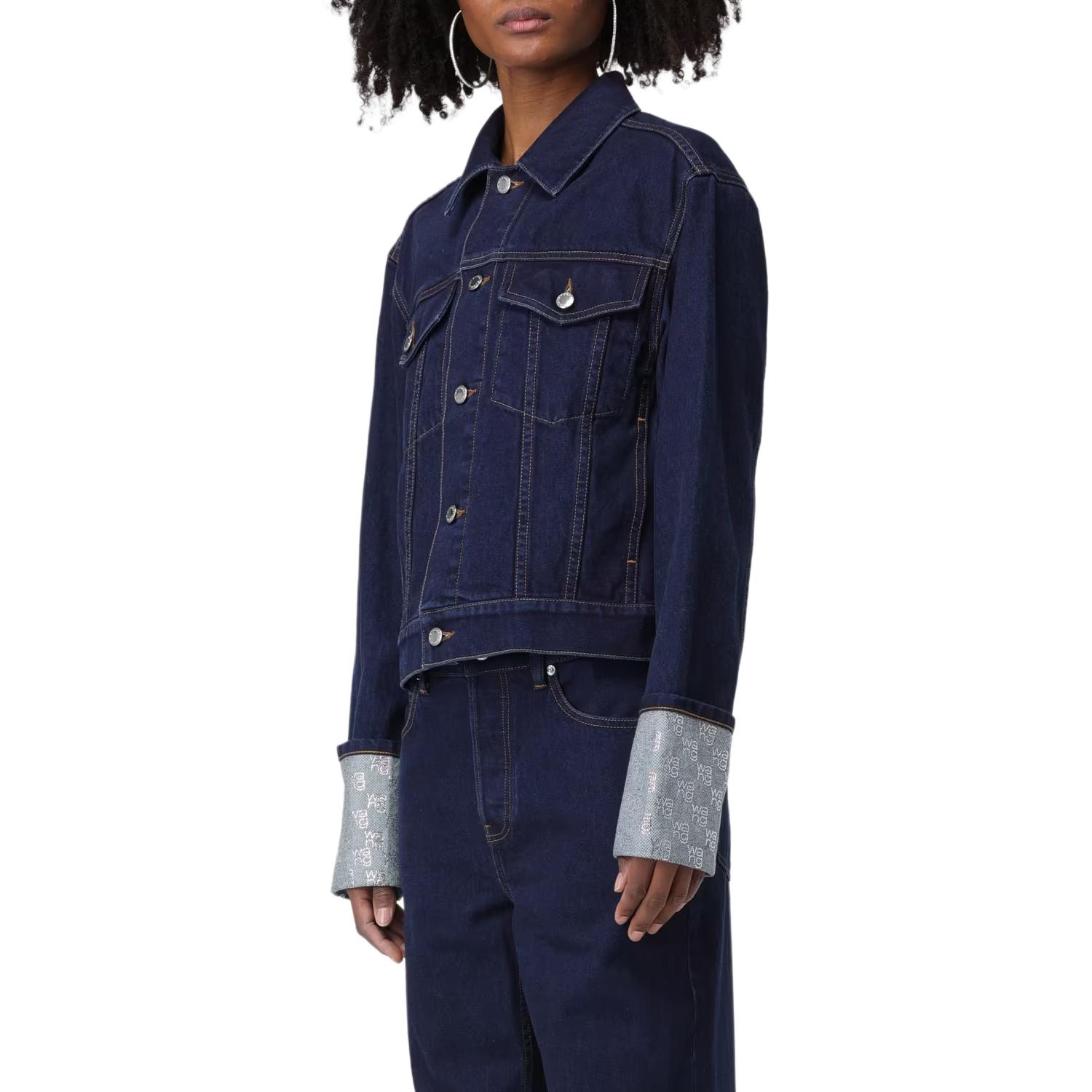 Purchase (W) Alexander Wang 純色丹寧外套 藍色 4DC1242251-462A