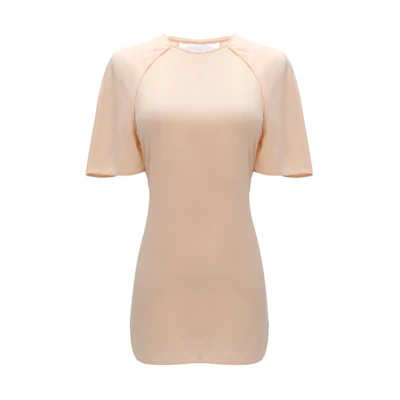 (Women) Alexander Wang Solid Color Raglan Sleeve Crewneck T-Shirt Light Yellow 109221CNEC679