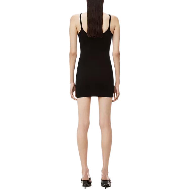 Shop (W) アレキサンダーワン ソリッドカラー ノースリーブ ミニドレス - ブラック 4KC2236026-001