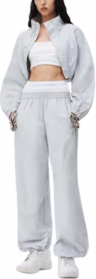 (W) Alexander Wang Jaket Lengan Panjang Warna Kelabu Biru dengan Kolar Berdiri 1WC1242523-073 Lookbook (W) Alexander Wang Jaket Lengan Panjang Warna Kelabu Biru dengan Kolar Berdiri 1WC1242523-073