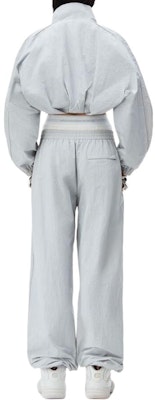 (W) Alexander Wang Jaket Lengan Panjang Warna Kelabu Biru dengan Kolar Berdiri 1WC1242523-073 Shop (W) Alexander Wang Jaket Lengan Panjang Warna Kelabu Biru dengan Kolar Berdiri 1WC1242523-073