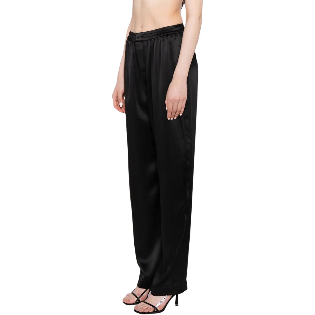 Purchase (Women) Alexander Wang  Solid High-Waisted Straight-Leg Casual Pants Black 1WC2244723-001