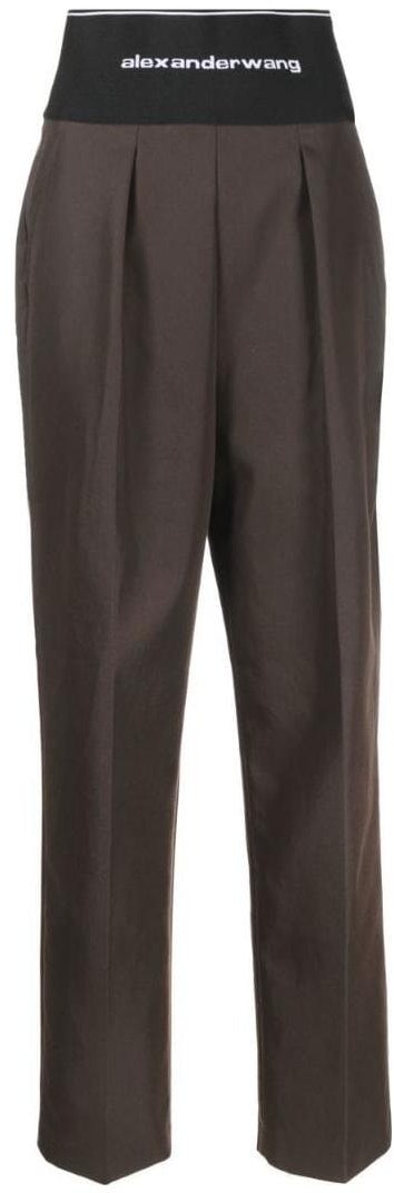women-alexander-wang-solid-logo-waistband-casual-pants-chocolate-brown-1-wc-1224449-204
