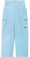 (Women) Alexander Wang Solid Mid-Rise Straight-Leg Work Pants Blue 4WC2234374-423 (Women) Alexander Wang Solid Mid-Rise Straight-Leg Work Pants Blue 4WC2234374-423