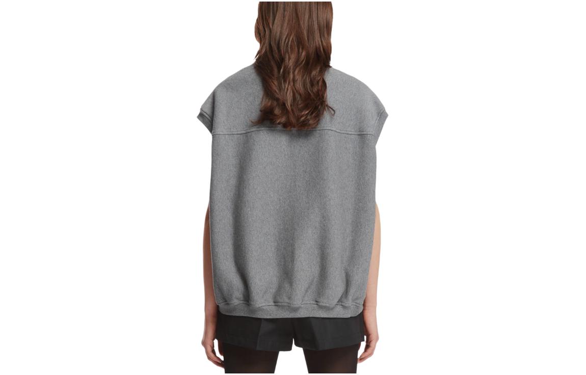 Lookbook (W) 亚历山大王 灰色V领标志背心上衣 UCC1241677-079