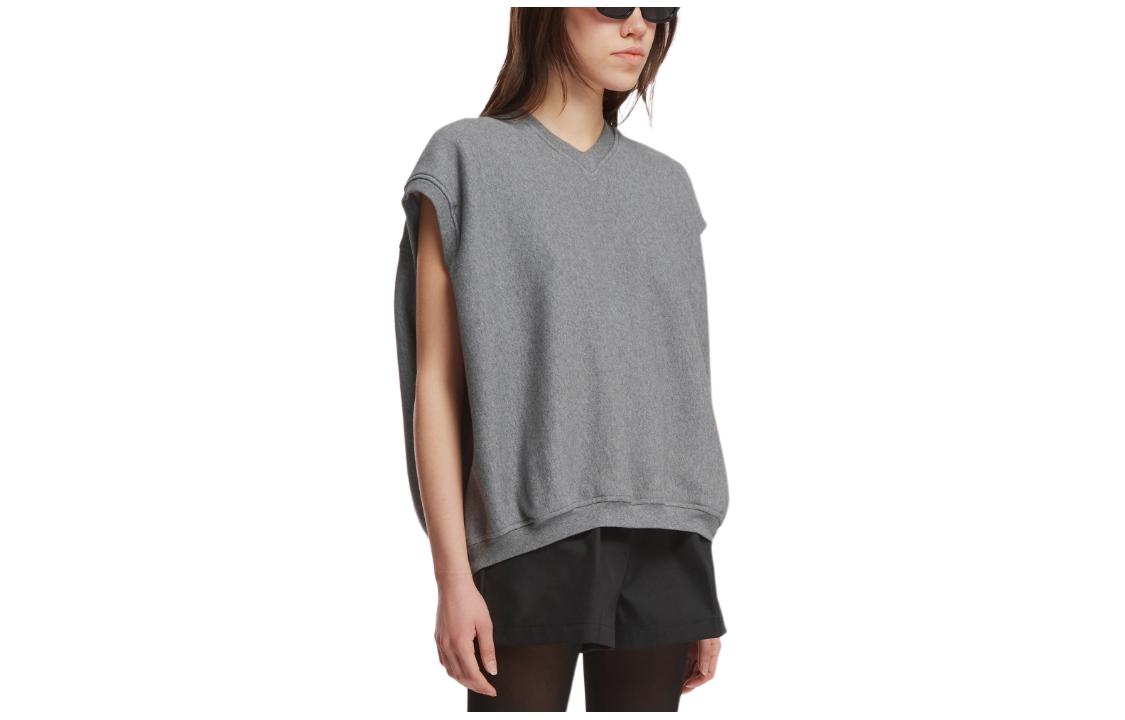 Purchase (W) 亚历山大王 灰色V领标志背心上衣 UCC1241677-079