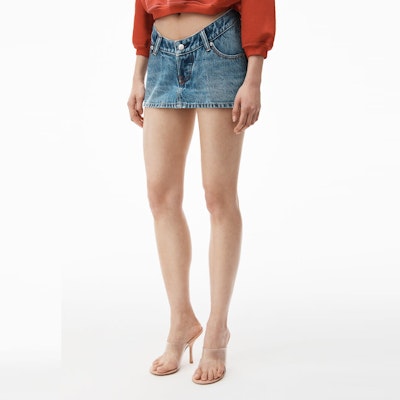 (W) Alexander Wang Seluar Pendek Denim Zip Biru 4DC4235200-473 Shop (W) Alexander Wang Seluar Pendek Denim Zip Biru 4DC4235200-473