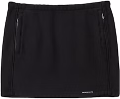 Order (W) Alexander Wang SS24 極簡黑色棉毛經典口袋休閒短裙 4CC1245056-BLACK