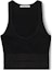 Order (W) Alexander Wang Baju Tank Leher Rendah Regang Hitam FW23. 1KC1241049-001