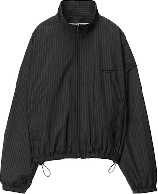 (W) Alexander Wang Jaket Logo Bordir Garis Hitam 1WC4232489-009 Buy (W) Alexander Wang Jaket Logo Bordir Garis Hitam 1WC4232489-009