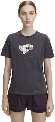 (W) Alexander Wang Baju T Hitam Pudar Corak Logo Hati Lengan Pendek. UCC4231672-011 Purchase (W) Alexander Wang Baju T Hitam Pudar Corak Logo Hati Lengan Pendek. UCC4231672-011