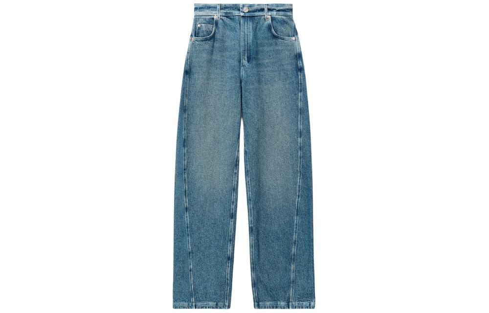 Order (W) アレキサンダーワン ウォッシュド ワイドレッグ ランタン ミッドライズ ジーンズ インディゴ SS24 1WC1244236-473