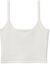 Order (Women) Alexander Wang White Cropped Tank Top with Logo. 4KC2231028-104