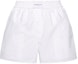 Order (W) Alexander Wang Shorts Blancos de Tiro Relajado con Cintura Elástica. 4WC2244370-100