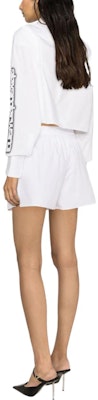 (W) Alexander Wang Shorts Blancos de Tiro Relajado con Cintura Elástica. 4WC2244370-100 Shop (W) Alexander Wang Shorts Blancos de Tiro Relajado con Cintura Elástica. 4WC2244370-100