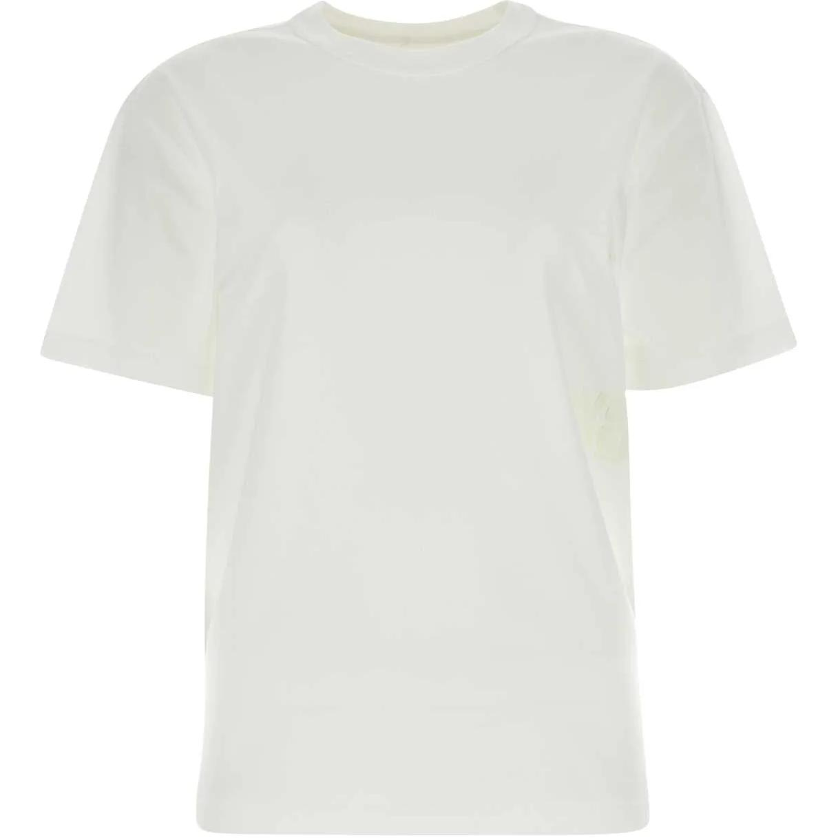 (Women) Alexander Wang  White Solid Color Slim Fit Crew Neck T-Shirt 4CC3241520-100