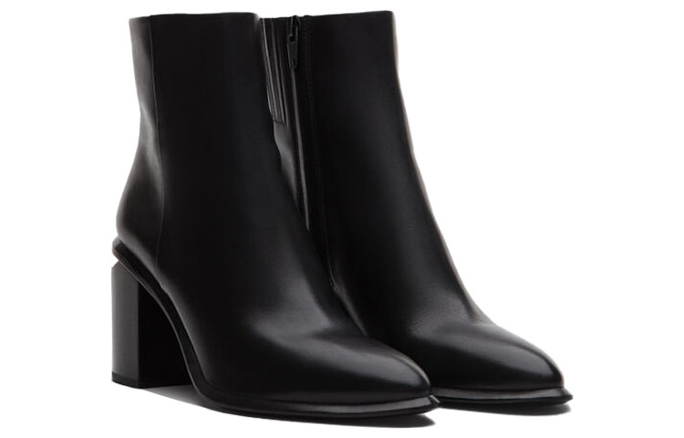 (W) Alexander Wang Anna Ankle Boot 'Rose Gold Cutout Heel - Black' 圖 3