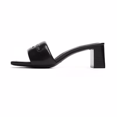 (W) Alexander Wang Anya 'Elegant Casual Leather High-Heel Slide Black'