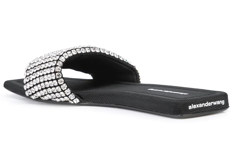 (W) Alexander Wang Anya Slides 'Crystal Embellished Black' 圖 3