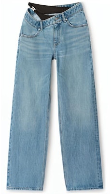 (W) アレキサンダー ワン アシンメトリーフレア ビキニ重ね デニムパンツ ブルー レディース 4DC3234186-486 Buy (W) アレキサンダー ワン アシンメトリーフレア ビキニ重ね デニムパンツ ブルー レディース 4DC3234186-486