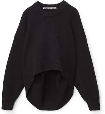 (Women) Alexander Wang Back Drape Black Pullover Sweater 1KC2201008-001 Buy (Women) Alexander Wang Back Drape Black Pullover Sweater 1KC2201008-001