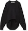 Order (Women) Alexander Wang Back Drape Black Pullover Sweater 1KC2201008-001