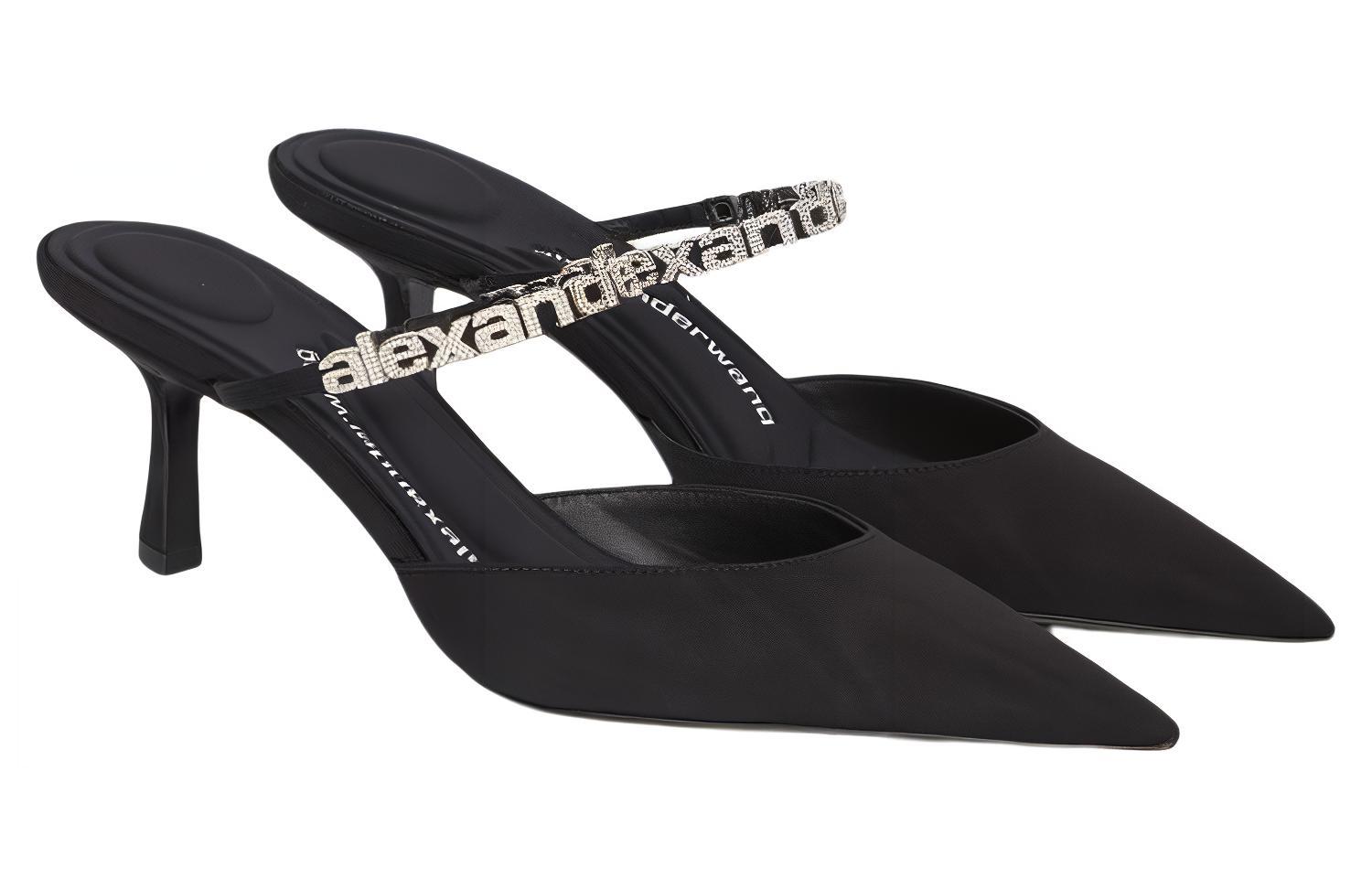 (W) Alexander Wang Black 'CMFTable Fashion Slipper' 圖 2