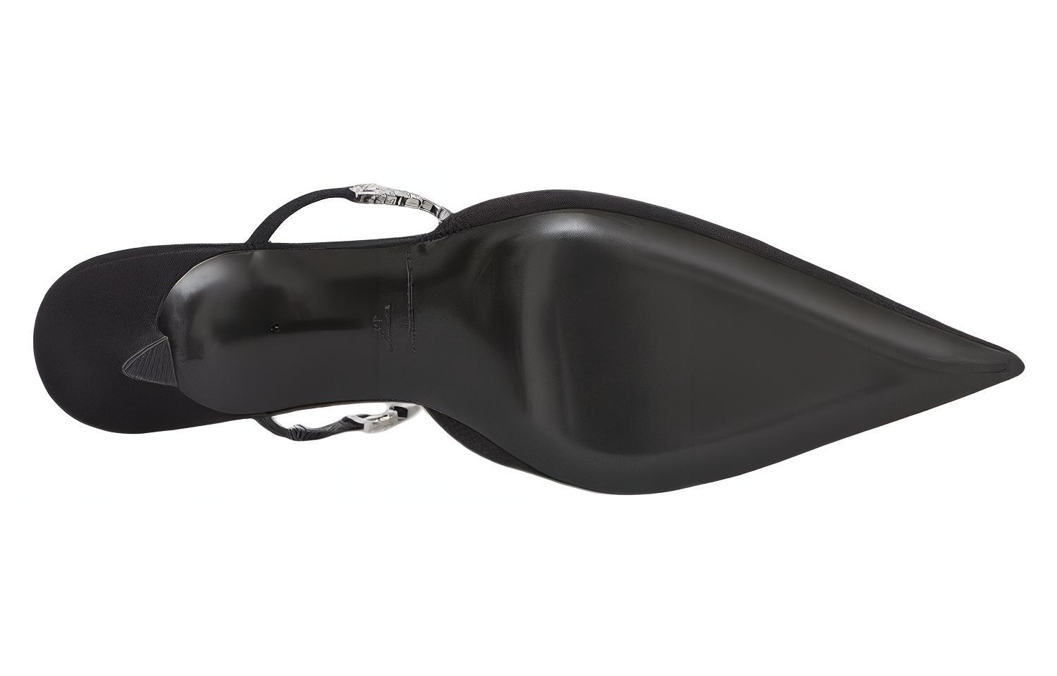 (W) Alexander Wang Black 'CMFTable Fashion Slipper' 圖 4