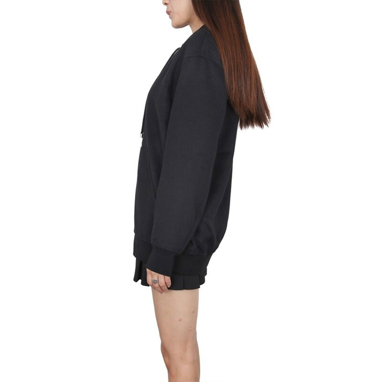 (Women) Alexander Wang Black Drawstring Zip-Up Hoodie Jacket. 1W272407C3-044 圖 7