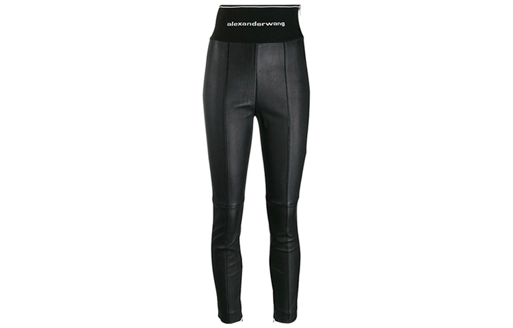 (Women) Alexander Wang Black Lambskin Side-Zip Casual Pants 1WC2194154-001 圖 2