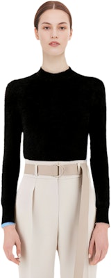 (W) 亞歷山大王黑色標誌圓領套頭毛衣。 4KC4211036-001 Shop (W) 亞歷山大王黑色標誌圓領套頭毛衣。 4KC4211036-001