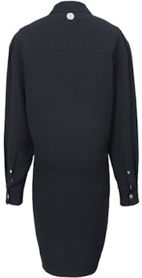 (W) 亚历山大王黑色纯色翻领长外套 1W376045V3-001 Lookbook (W) 亚历山大王黑色纯色翻领长外套 1W376045V3-001