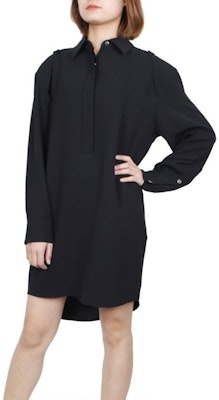 (W) 亚历山大王黑色纯色翻领长外套 1W376045V3-001 Purchase (W) 亚历山大王黑色纯色翻领长外套 1W376045V3-001