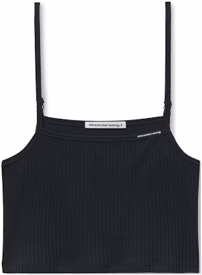 (Women) Alexander Wang Black Slim-Fit Cropped Tank Top 4CC1241448-001 Buy (Women) Alexander Wang Black Slim-Fit Cropped Tank Top 4CC1241448-001