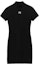 Buy (W) Alexander Wang Dress Hitam Ketat Pendek Logo Lengan Pendek SS22 4KC2206013-001