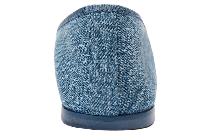 (W) Alexander Wang Blue 'Denim Square-Toe Flats' 圖 6