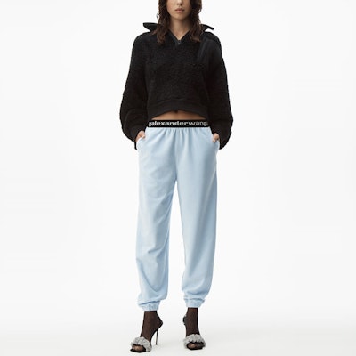 (Women) Alexander Wang Blue Stretch Corduroy Casual Pants 4CC1204024-454 Lookbook (Women) Alexander Wang Blue Stretch Corduroy Casual Pants 4CC1204024-454