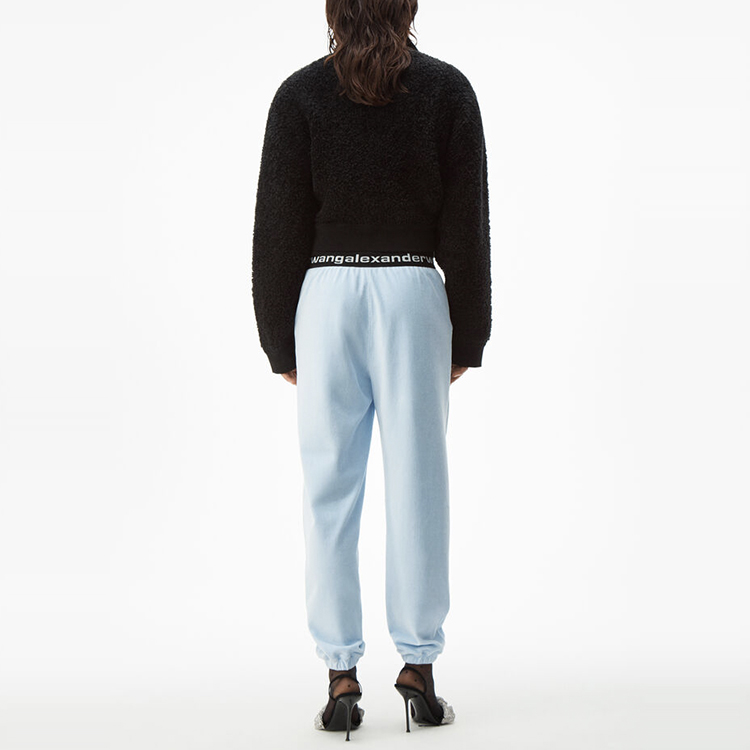 Shop (Women) Alexander Wang Blue Stretch Corduroy Casual Pants 4CC1204024-454