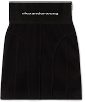 (Women) Alexander Wang Bodycon Logo Stretch Black Mini Skirt 1C195074 (Women) Alexander Wang Bodycon Logo Stretch Black Mini Skirt 1C195074