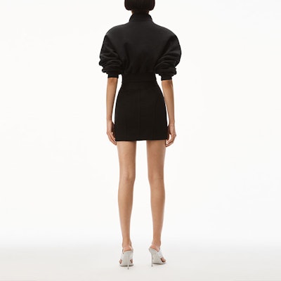 (W) 알렉산더 왕 바디콘 로고 스트레치 블랙 미니 스커트 1C195074 Shop (W) 알렉산더 왕 바디콘 로고 스트레치 블랙 미니 스커트 1C195074