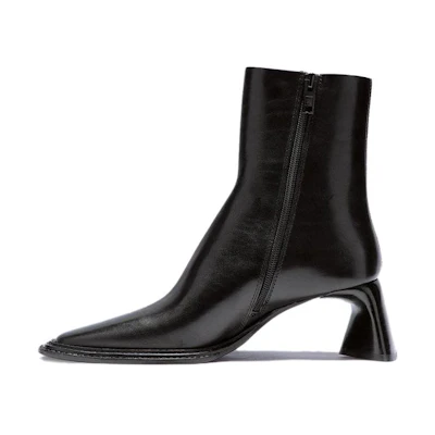 (W) Alexander Wang Booker 60 'Black Zip Leather'